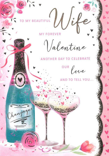 Picture of TO MY BEAUTIFUL WIFE VALENTINES DAY CARD